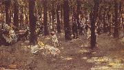 Max Liebermann Kinderspielplatz im Tiergarten zu Berlin oil painting on canvas